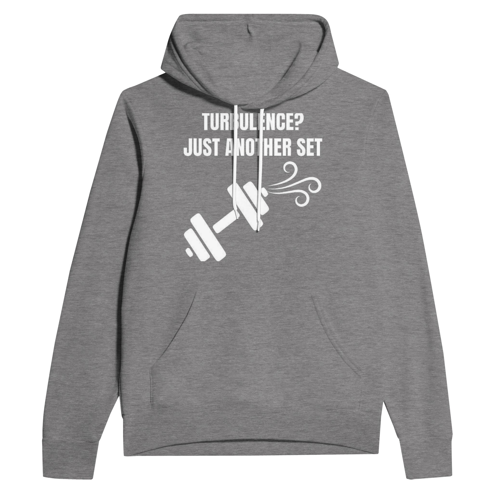 Turbulence Just Another Set travel workout hoodie by Dumbbells & Hotels — view 1
