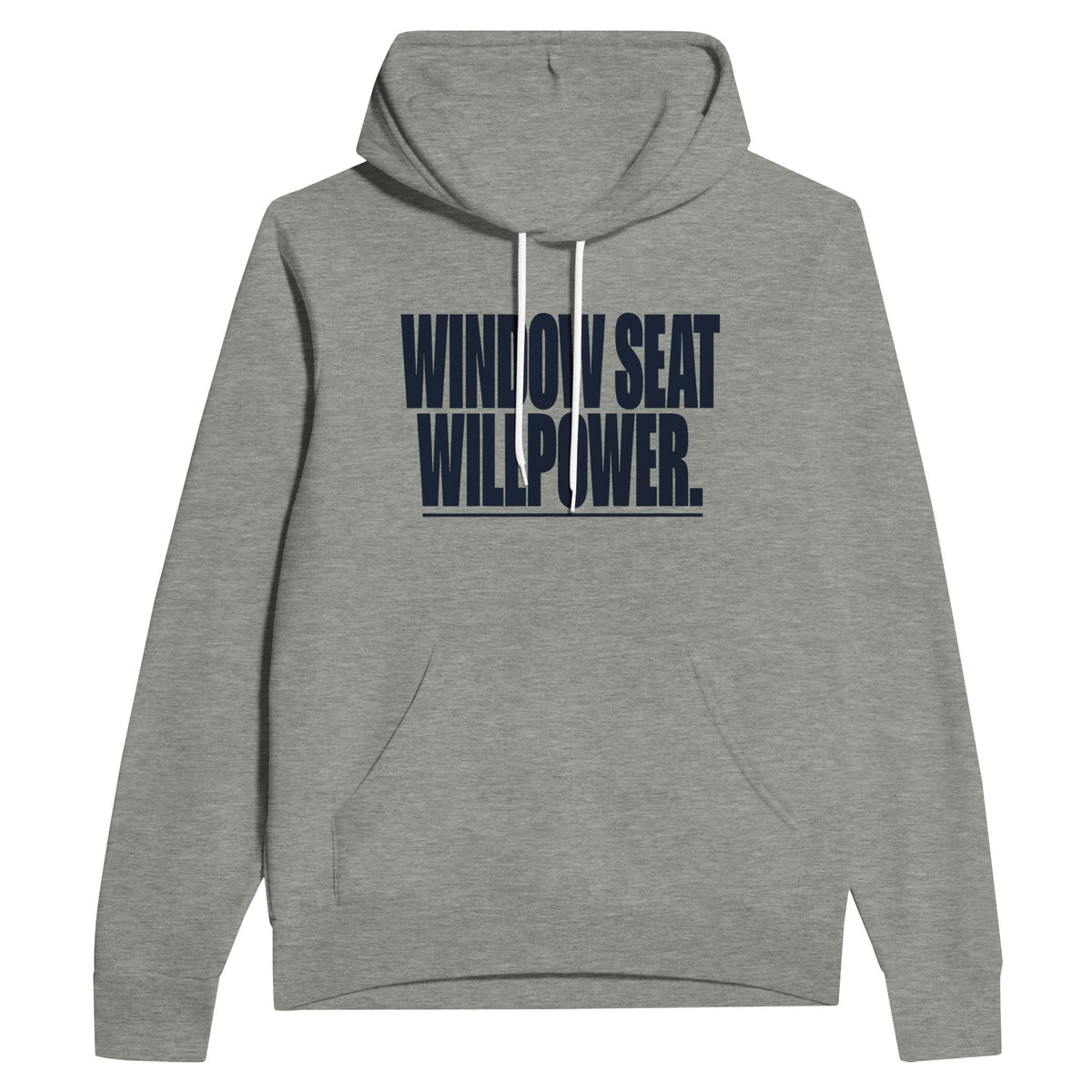 Window Seat Willpower Hoodie | Dumbbells & Hotels - Window Seat Willpower. design, hoodie product photo