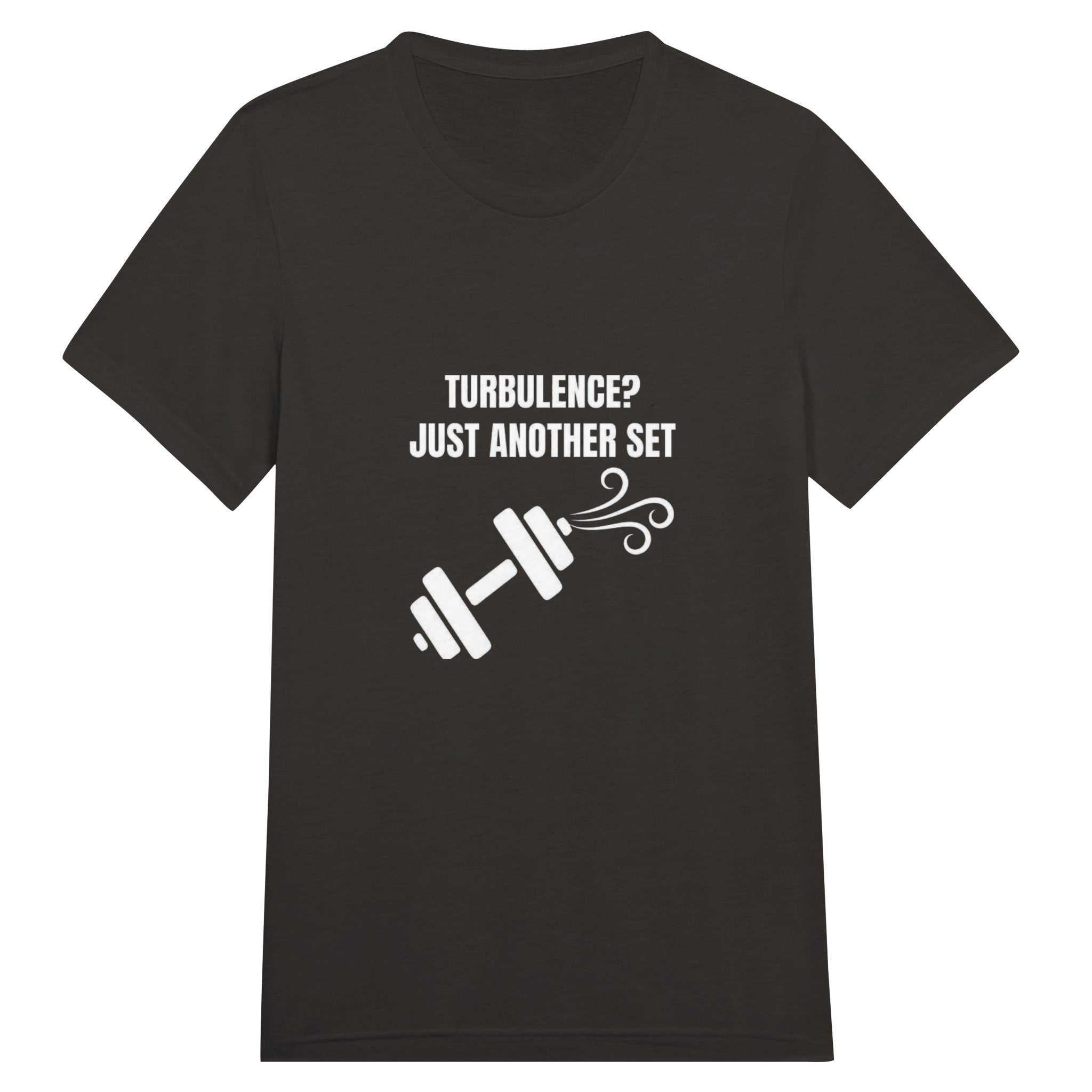 Turbulence Just Another Set travel gym t-shirt by Dumbbells & Hotels — view 13