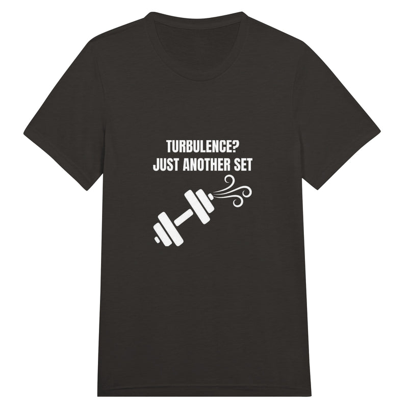 Turbulence Just Another Set travel gym t-shirt by Dumbbells & Hotels — view 13