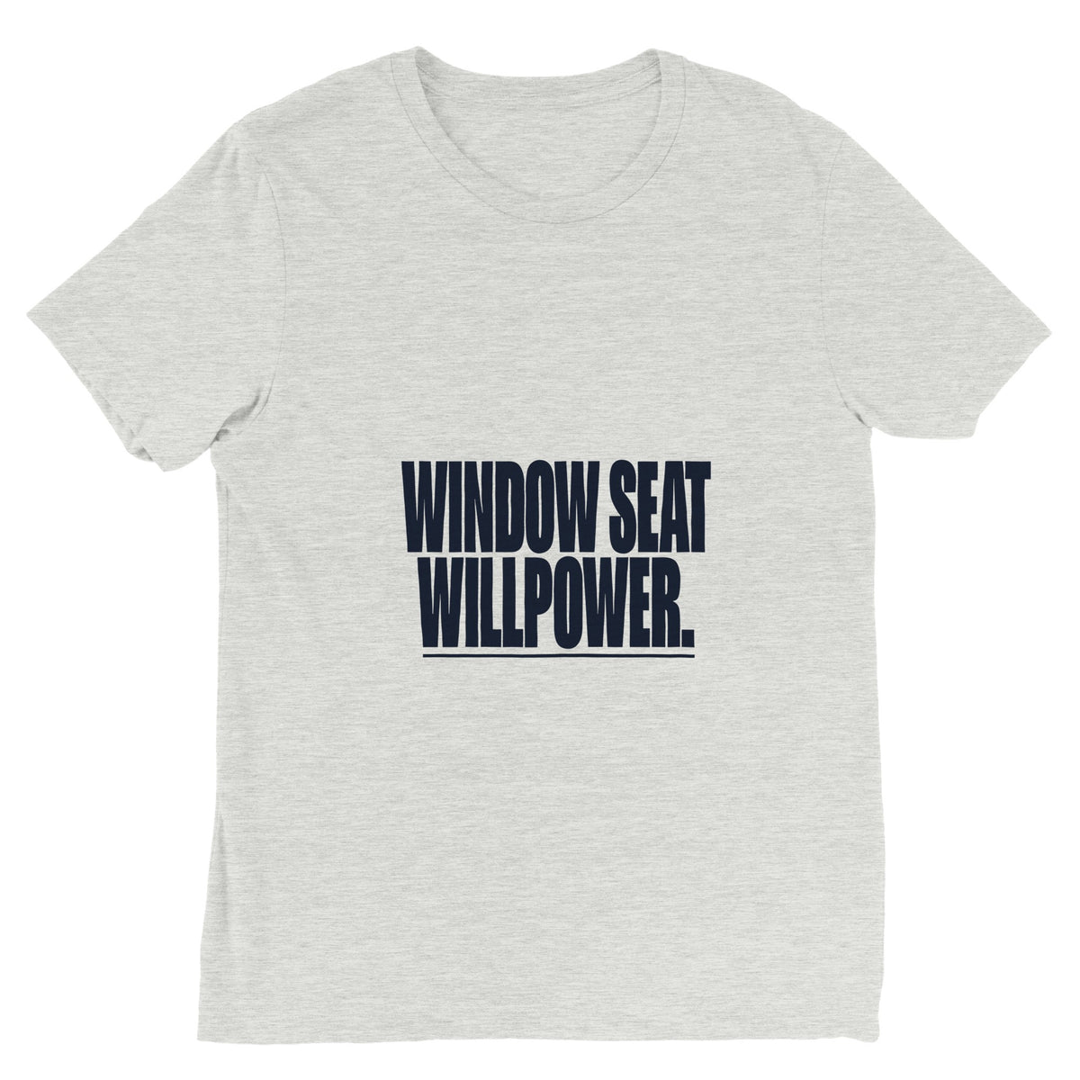 Window Seat Willpower Tee | Dumbbells & Hotels - Window Seat Willpower. design, tee product photo