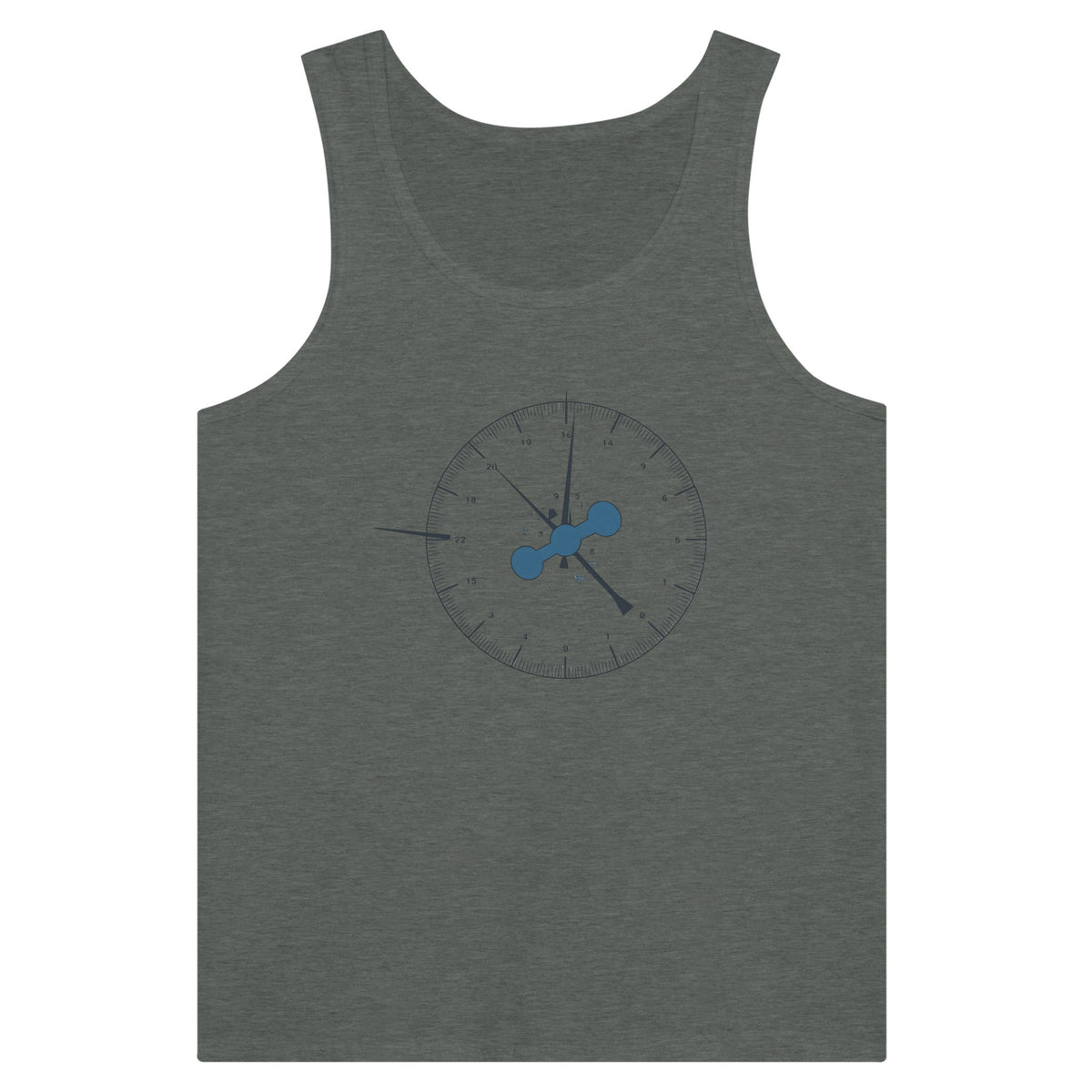 Clock In. Check In. Show Up. Tank | Dumbbells & Hotels - Clock In. Check In. Show Up. design, tank product photo