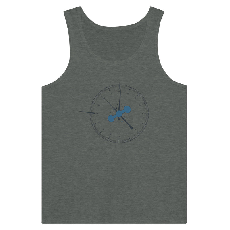 Clock In. Check In. Show Up. Tank | Dumbbells & Hotels - Clock In. Check In. Show Up. design, tank product photo
