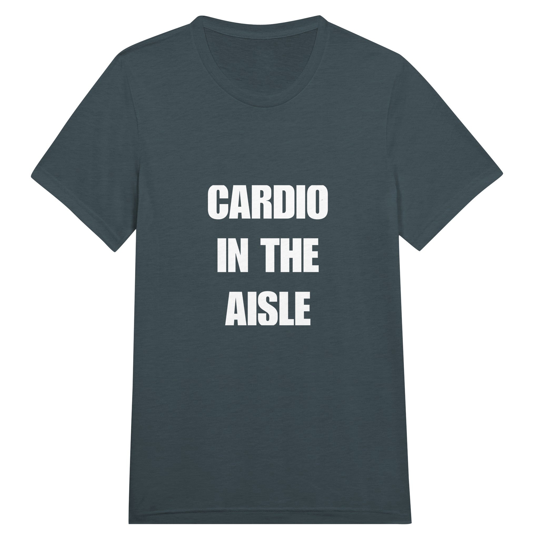 Cardio in the Aisle travel workout tee — layover-ready capsule-wardrobe apparel designed by pilots | Dumbbells & Hotels