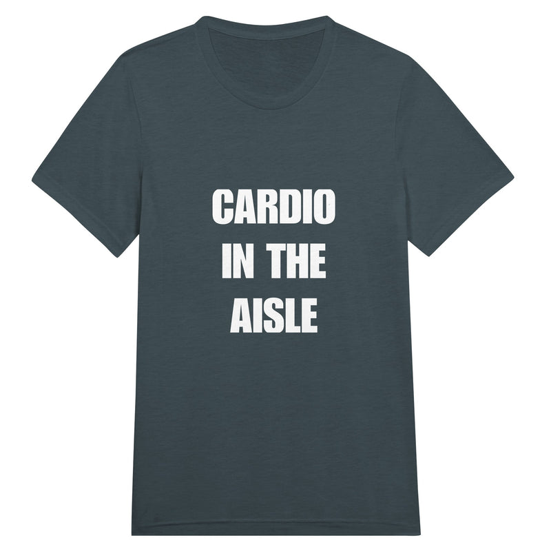 Cardio in the Aisle travel workout tee — layover-ready capsule-wardrobe apparel designed by pilots | Dumbbells & Hotels