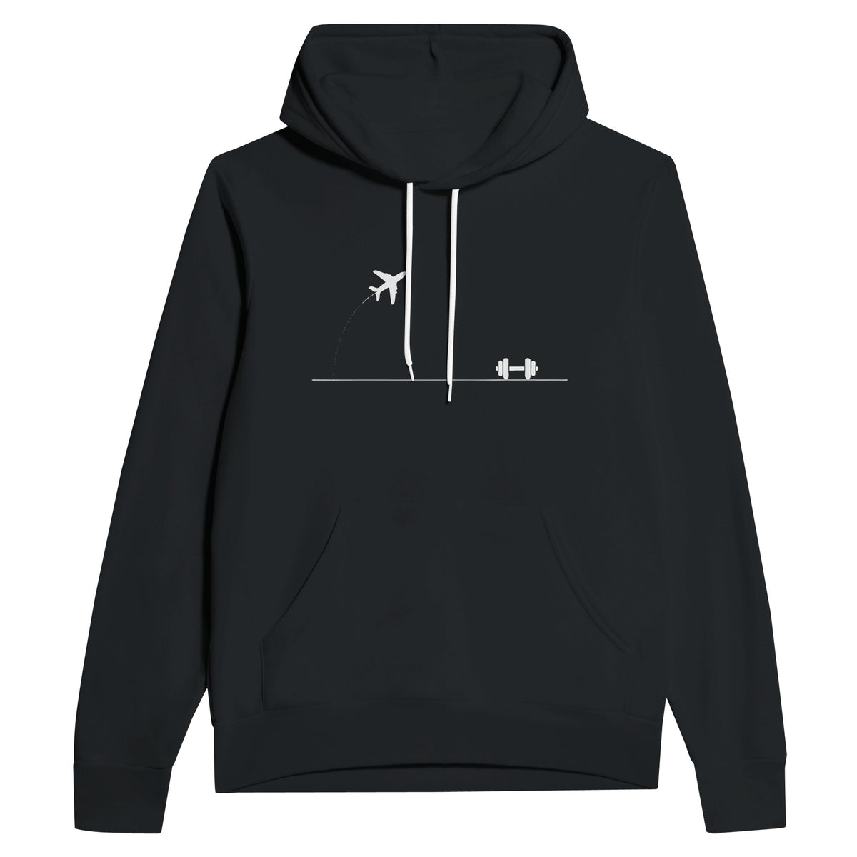 Rucked Miles, Ready Muscles Hoodie | Dumbbells & Hotels - Rucked Miles, Ready Muscles. design, hoodie product photo