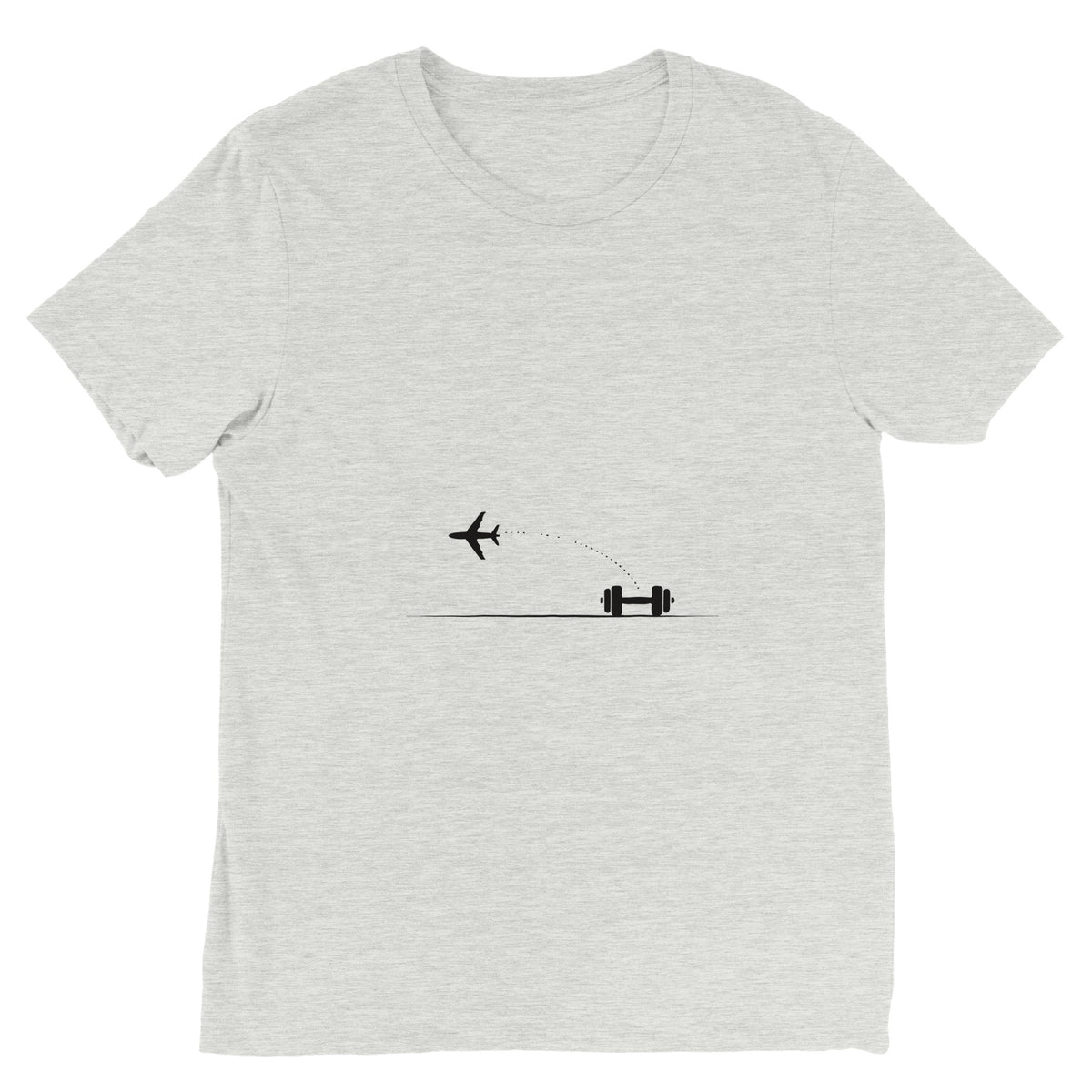 Land. Recover. Repeat. Tee | Dumbbells & Hotels - Land. Recover. Repeat. design, tee product photo
