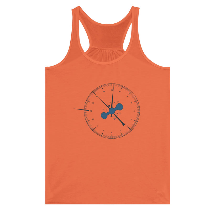 Clock In. Check In. Show Up. Racerback | Dumbbells & Hotels - Clock In. Check In. Show Up. design, racerback product photo