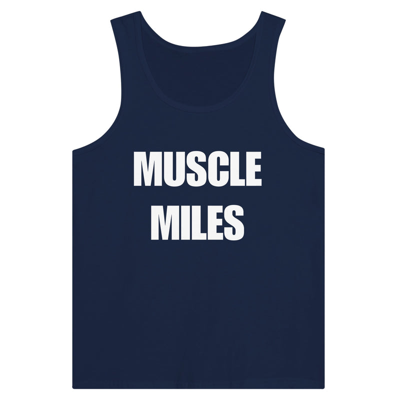 Muscle Miles tank top size chart reference