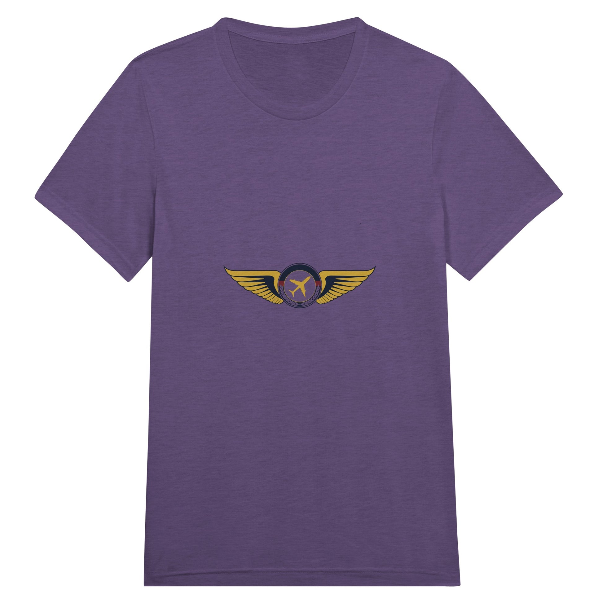 Aviator Wings flight-tested travel tee, front view 7 — Dumbbells & Hotels