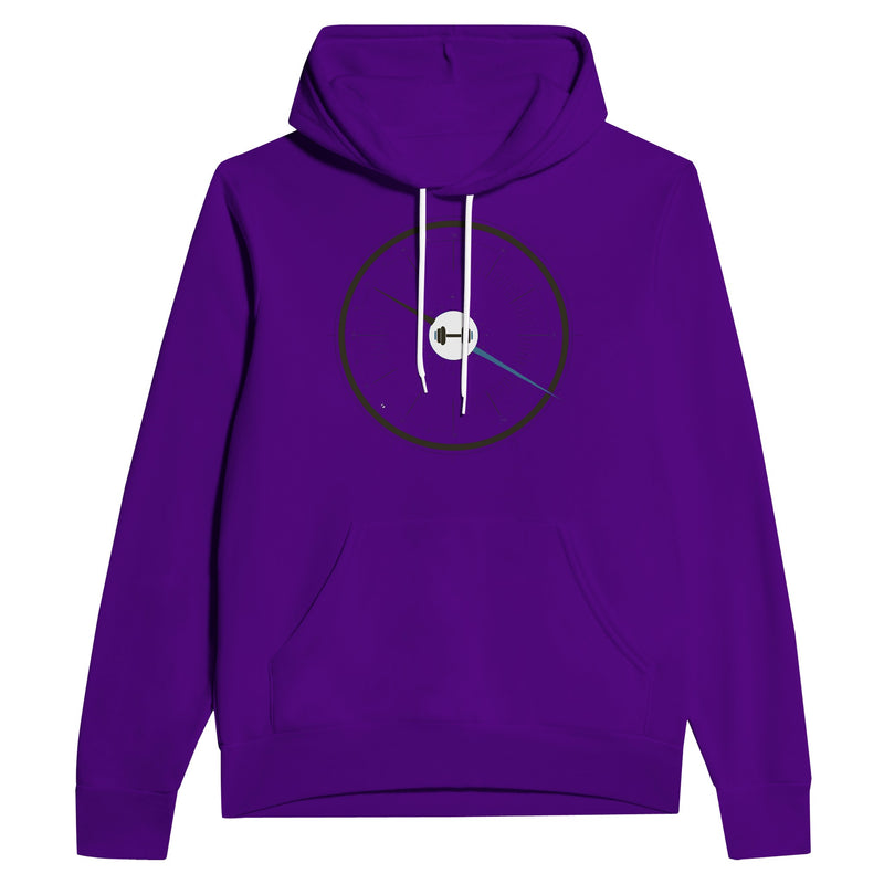 Bedside Manner Barbell Manner hoodie flat lay, technical tailored fleece fit