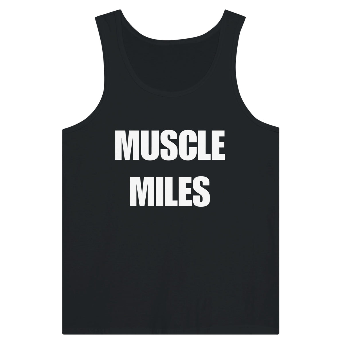 Muscle Miles tank top on-model during workout