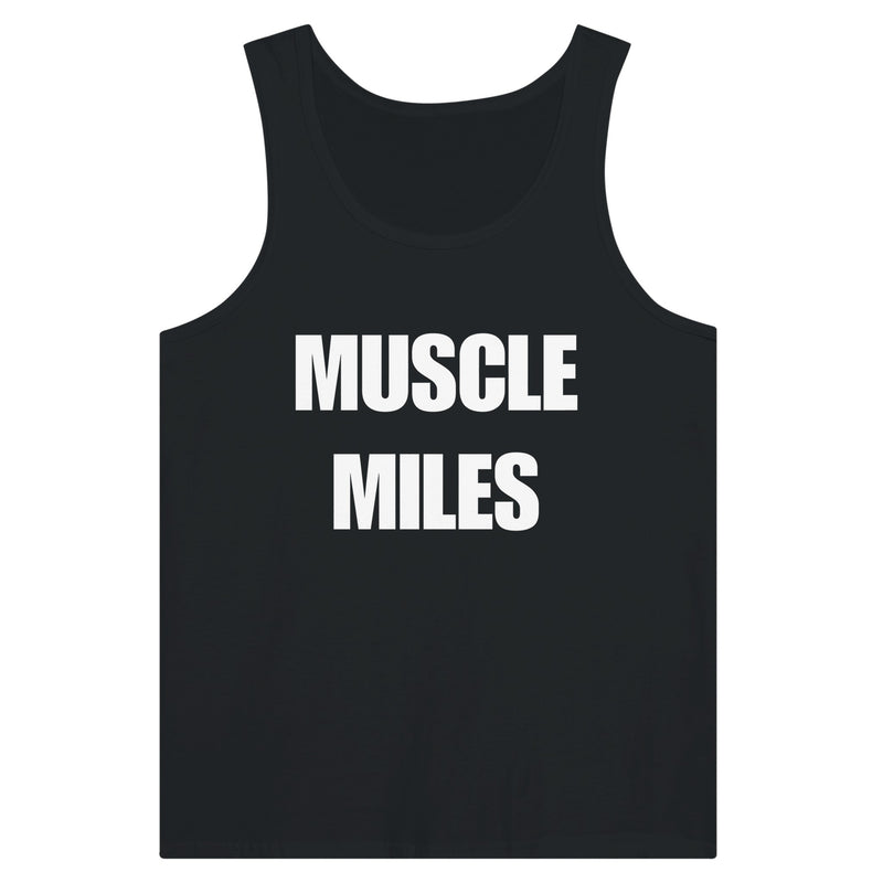 Muscle Miles tank top on-model during workout