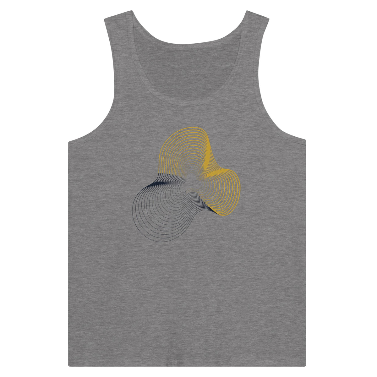 Carry-On Only. Excuses Left Behind. unisex workout tank — detail shot of the print
