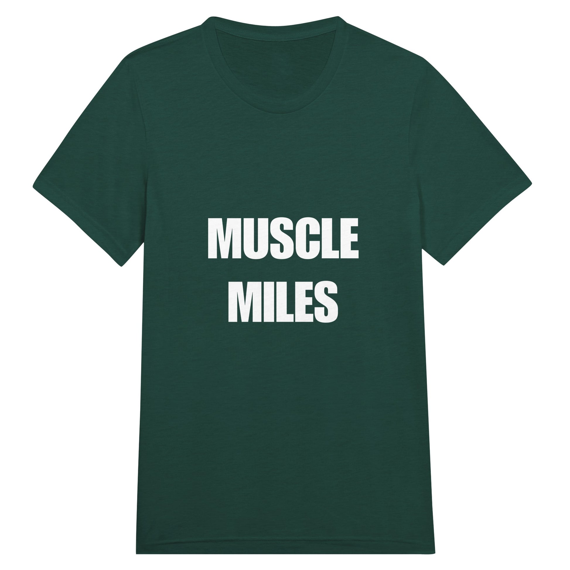 Muscle Miles tee print close-up