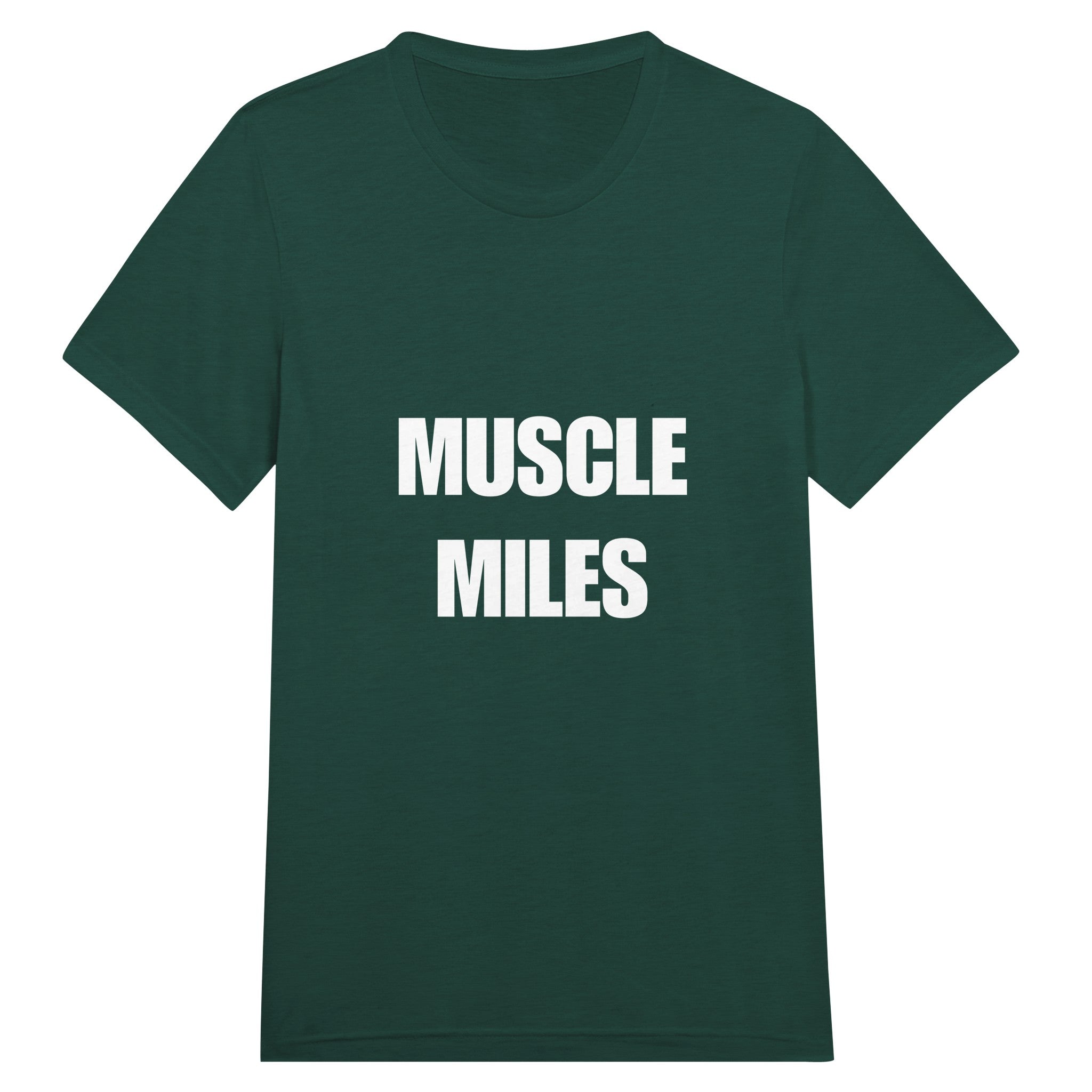 Muscle Miles tee print close-up