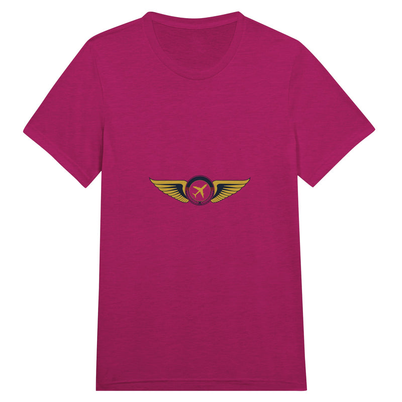 Aviator Wings flight-tested travel tee, detail view 15 — Dumbbells & Hotels