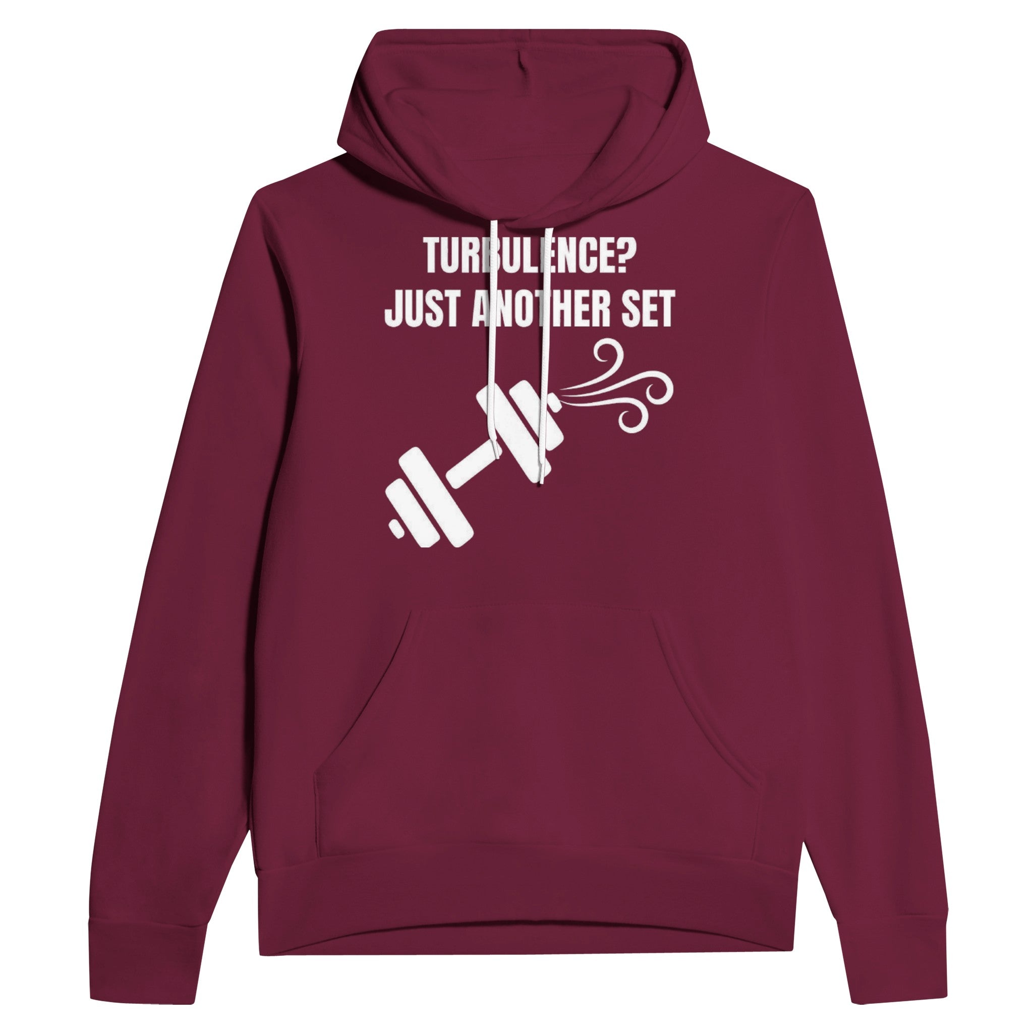 Turbulence Just Another Set travel workout hoodie by Dumbbells & Hotels — view 8