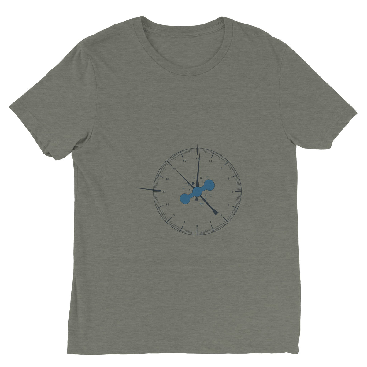 Clock In. Check In. Show Up. Tee | Dumbbells & Hotels - Clock In. Check In. Show Up. design, tee product photo