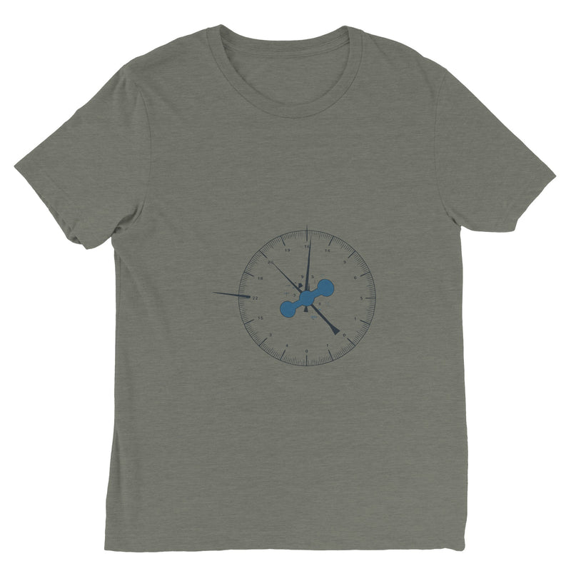 Clock In. Check In. Show Up. Tee | Dumbbells & Hotels - Clock In. Check In. Show Up. design, tee product photo