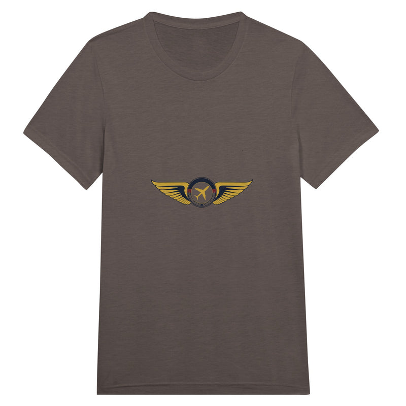 Aviator Wings flight-tested travel tee, detail view 9 — Dumbbells & Hotels