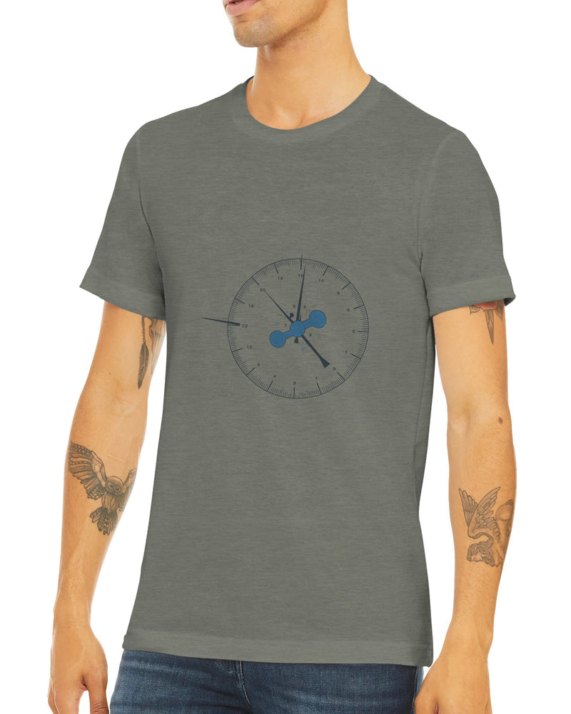 Clock In. Check In. Show Up. Tee | Dumbbells & Hotels - Clock In. Check In. Show Up. design, tee product photo