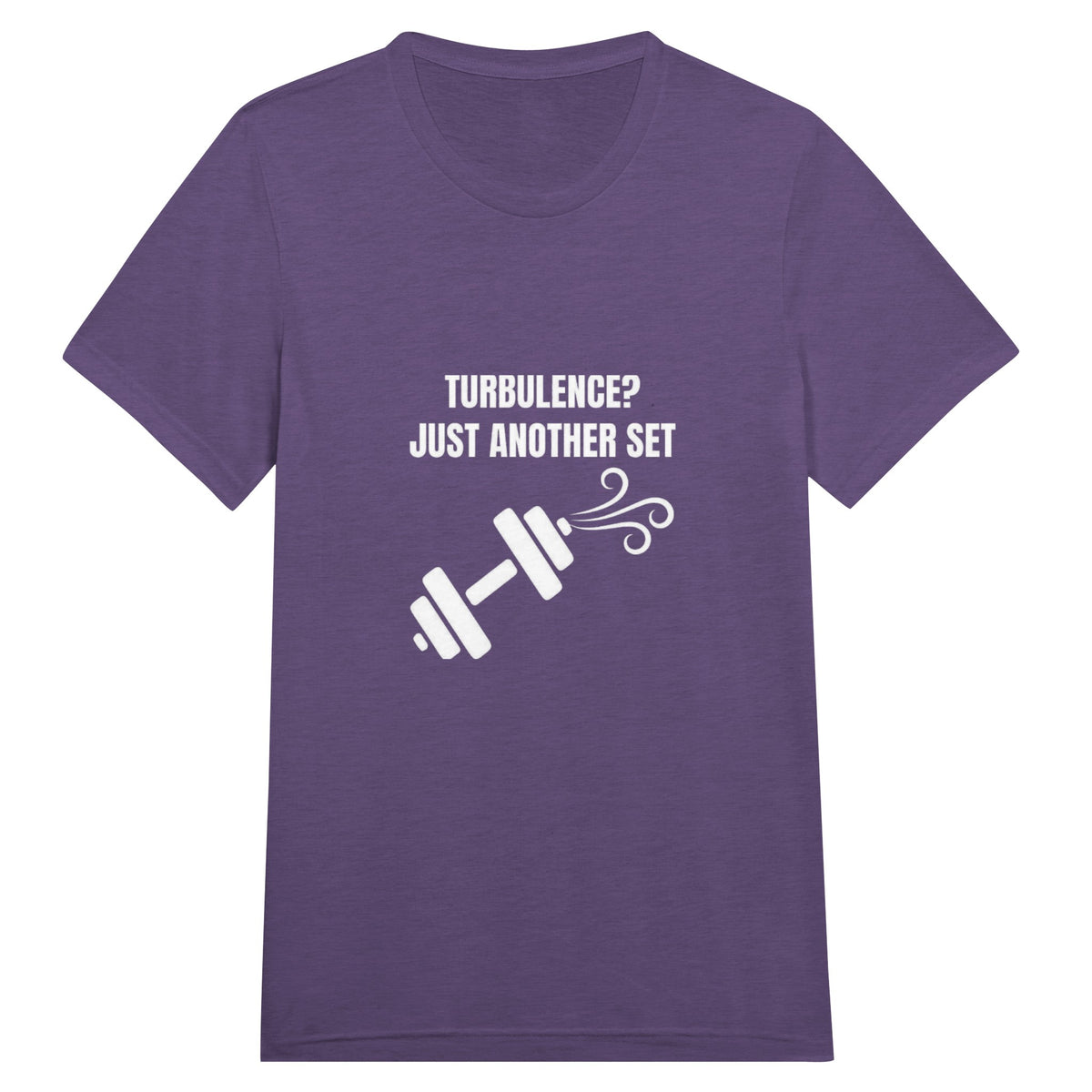 Turbulence Just Another Set travel gym t-shirt by Dumbbells & Hotels — view 7