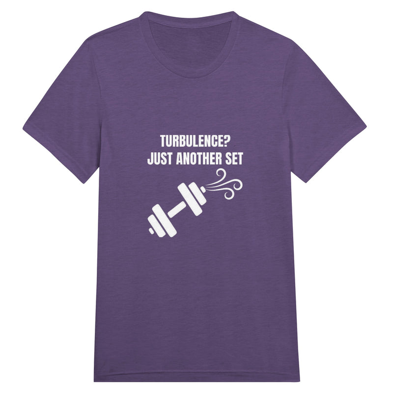 Turbulence Just Another Set travel gym t-shirt by Dumbbells & Hotels — view 7