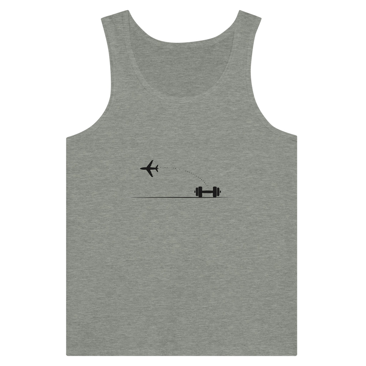 Land. Recover. Repeat. Tank | Dumbbells & Hotels - Land. Recover. Repeat. design, tank product photo