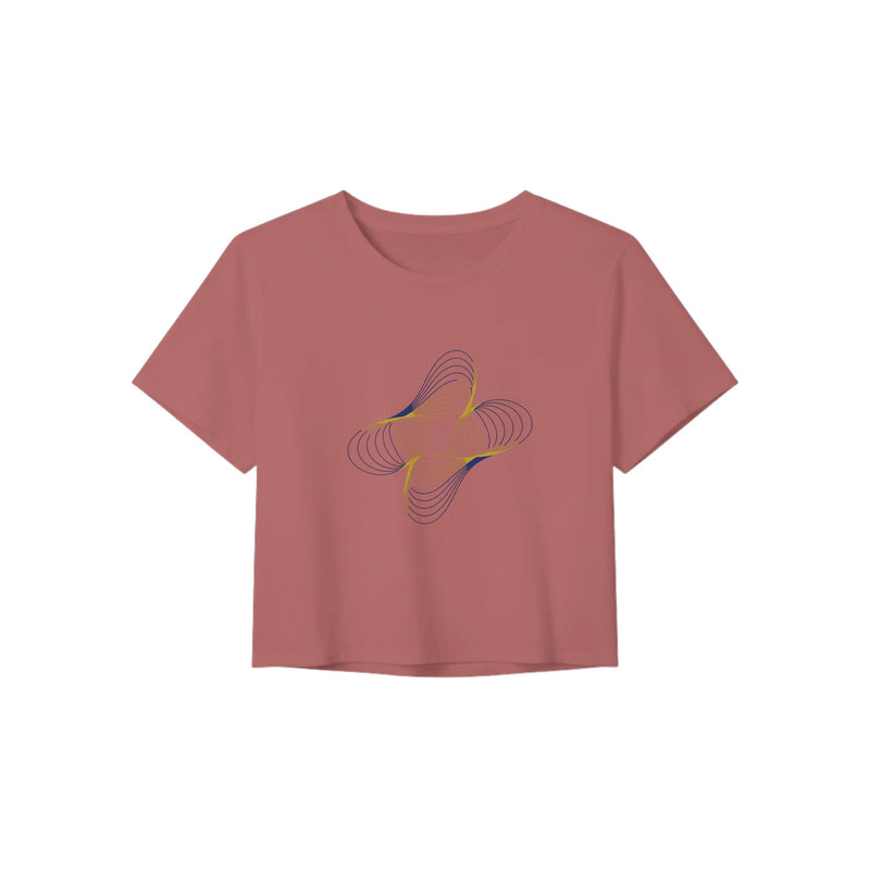 Between Meetings, Between Sets. women's crop top in Mauve