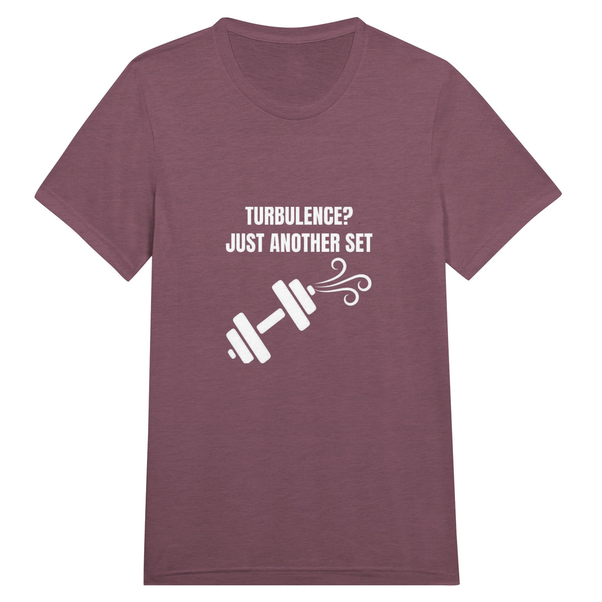 Turbulence Just Another Set travel gym t-shirt by Dumbbells & Hotels — view 6