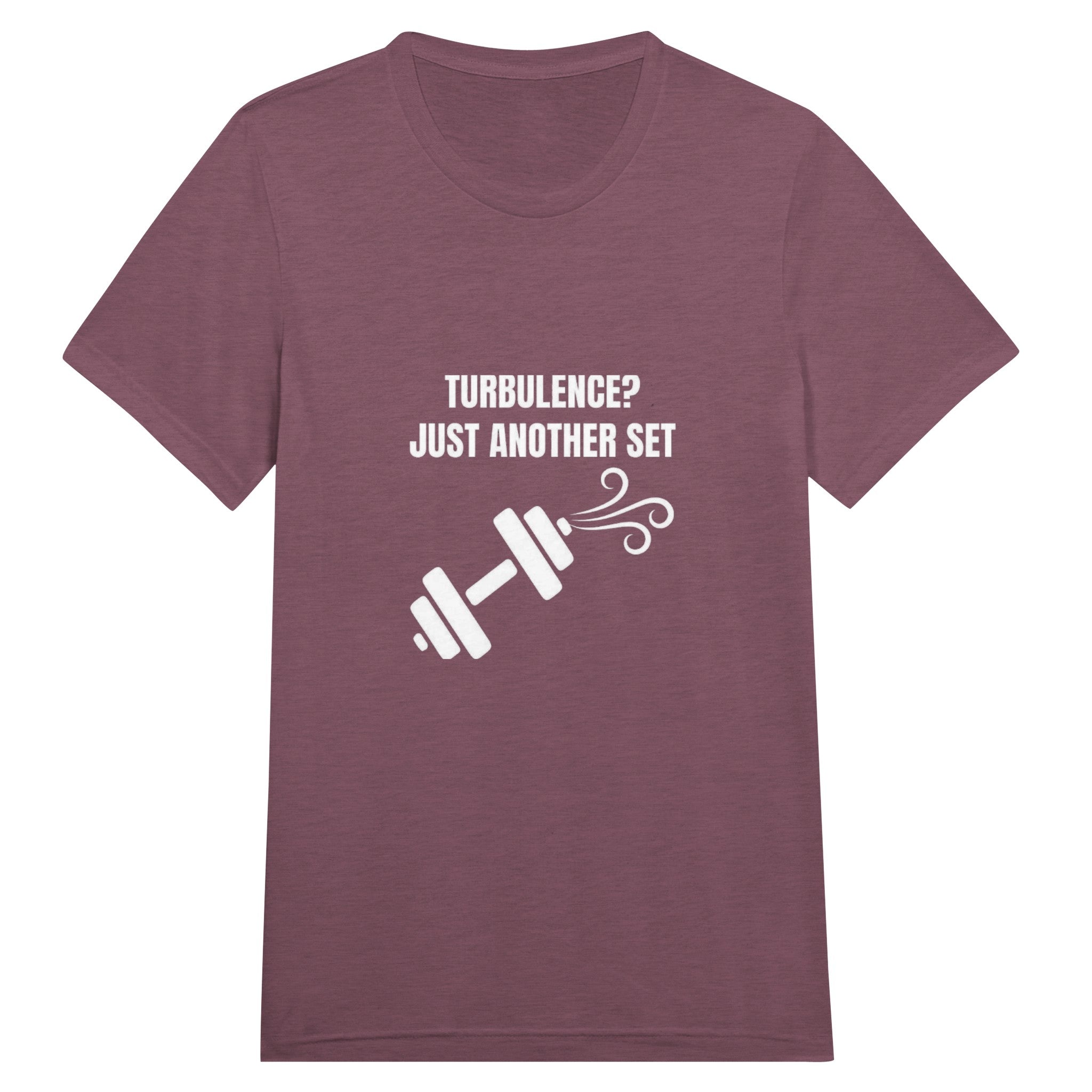 Turbulence Just Another Set travel gym t-shirt by Dumbbells & Hotels — view 6