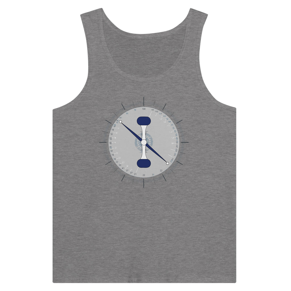 Dark Gray Heather Taxi. Takeoff. Train. Tank by Dumbbells & Hotels