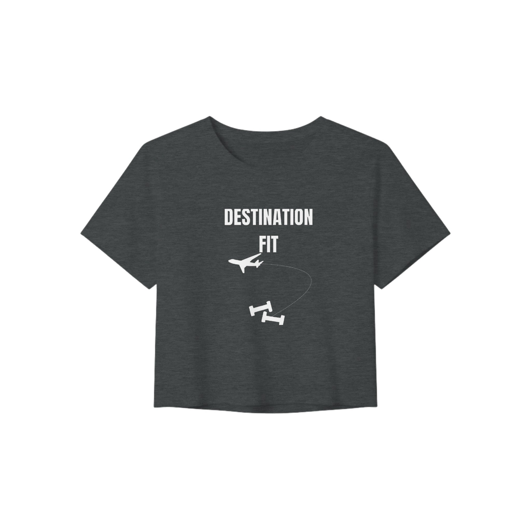 Destination Fit women's travel crop — layover-ready capsule-wardrobe apparel designed by pilots | Dumbbells & Hotels