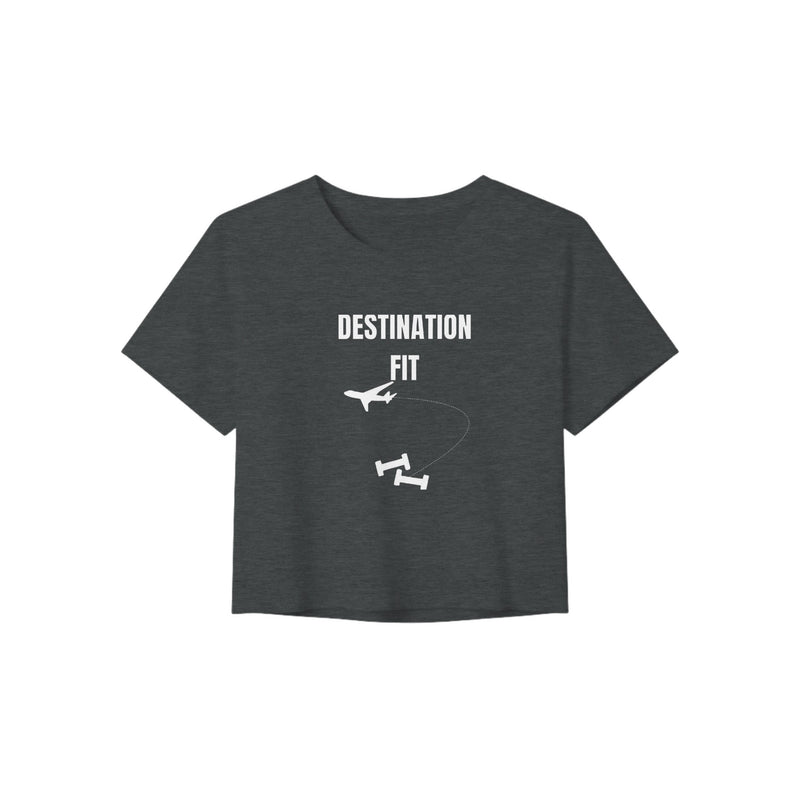 Destination Fit women's travel crop — layover-ready capsule-wardrobe apparel designed by pilots | Dumbbells & Hotels
