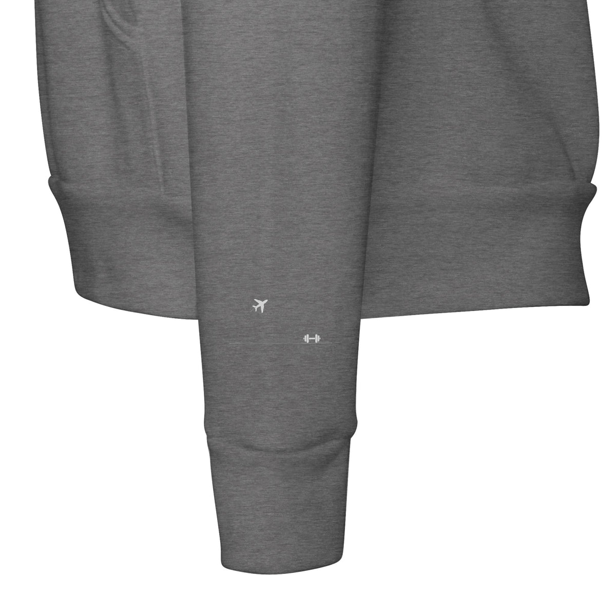 Rucked Miles, Ready Muscles Hoodie | Dumbbells & Hotels - Rucked Miles, Ready Muscles. design, hoodie product photo