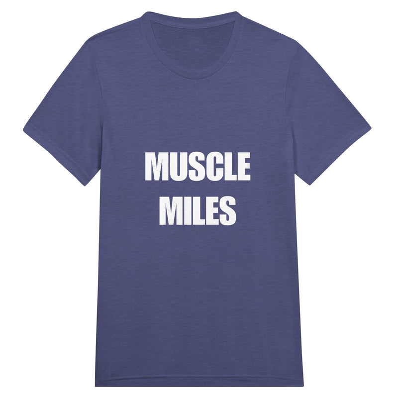 Muscle Miles tee flat lay