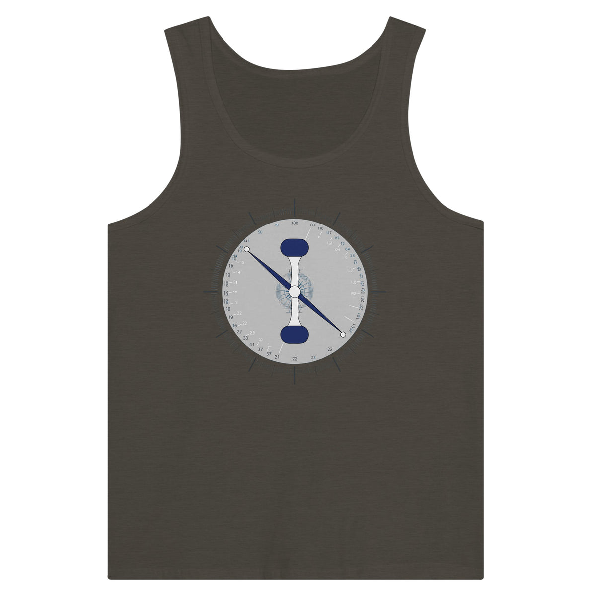 Triblend Black Heather Taxi. Takeoff. Train. Tank by Dumbbells & Hotels