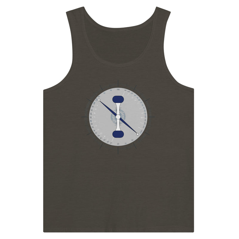 Triblend Black Heather Taxi. Takeoff. Train. Tank by Dumbbells & Hotels
