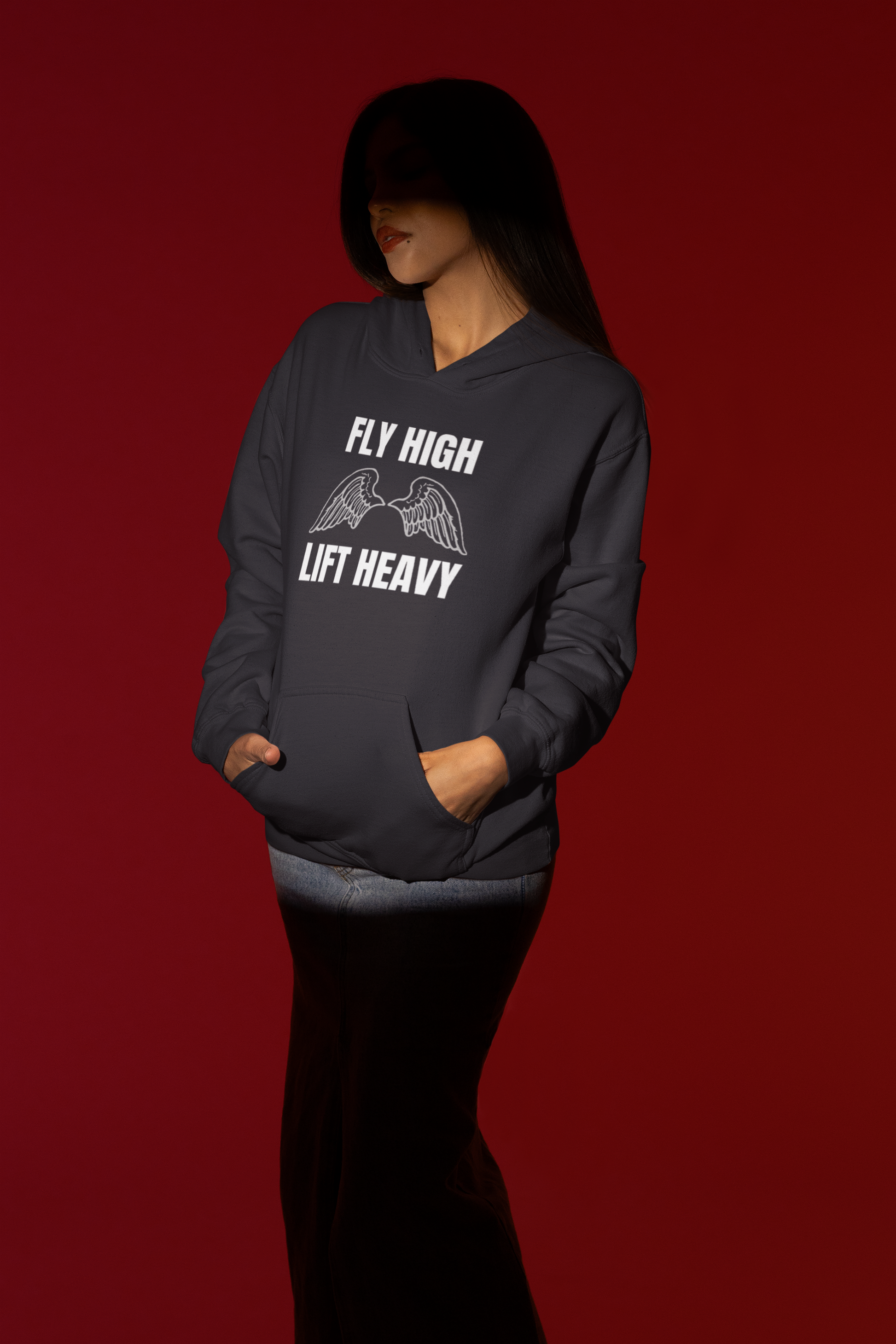 Team Royal blue Fly High Lift Heavy hoodie — flight tested travel fitness apparel