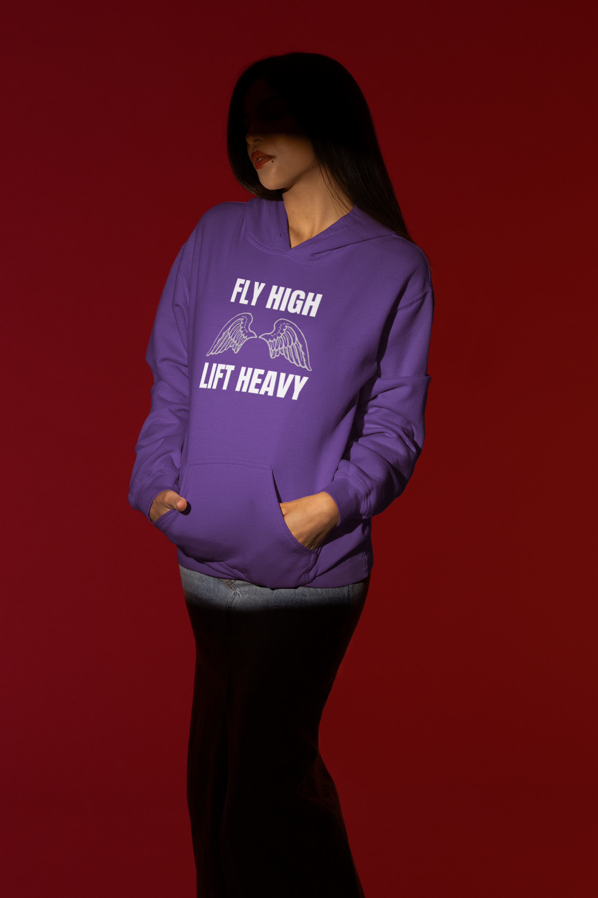 Forest Green Fly High Lift Heavy hoodie — designed by pilots for the hotel gym workout