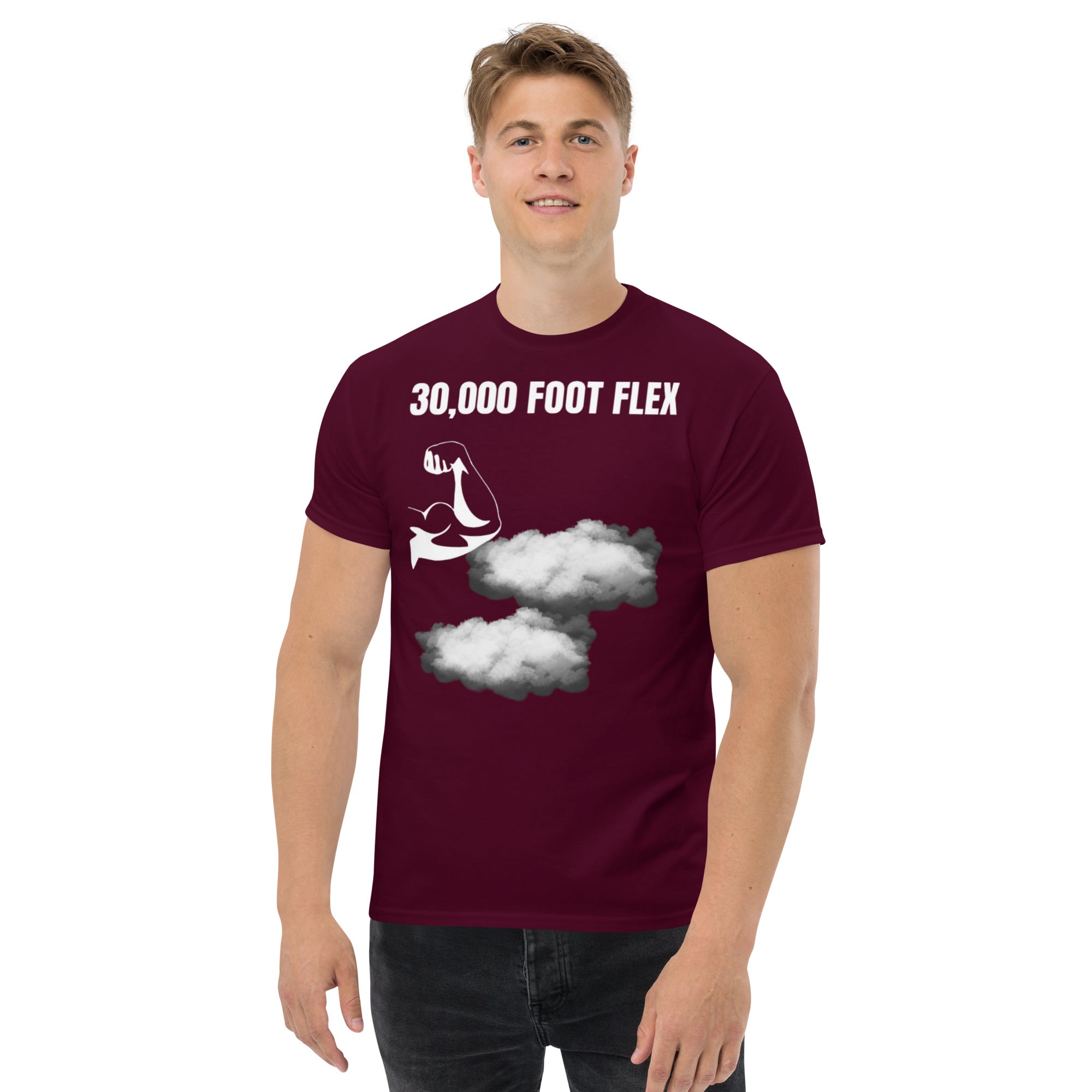 30,000 Foot Flex road warrior travel gym t-shirt