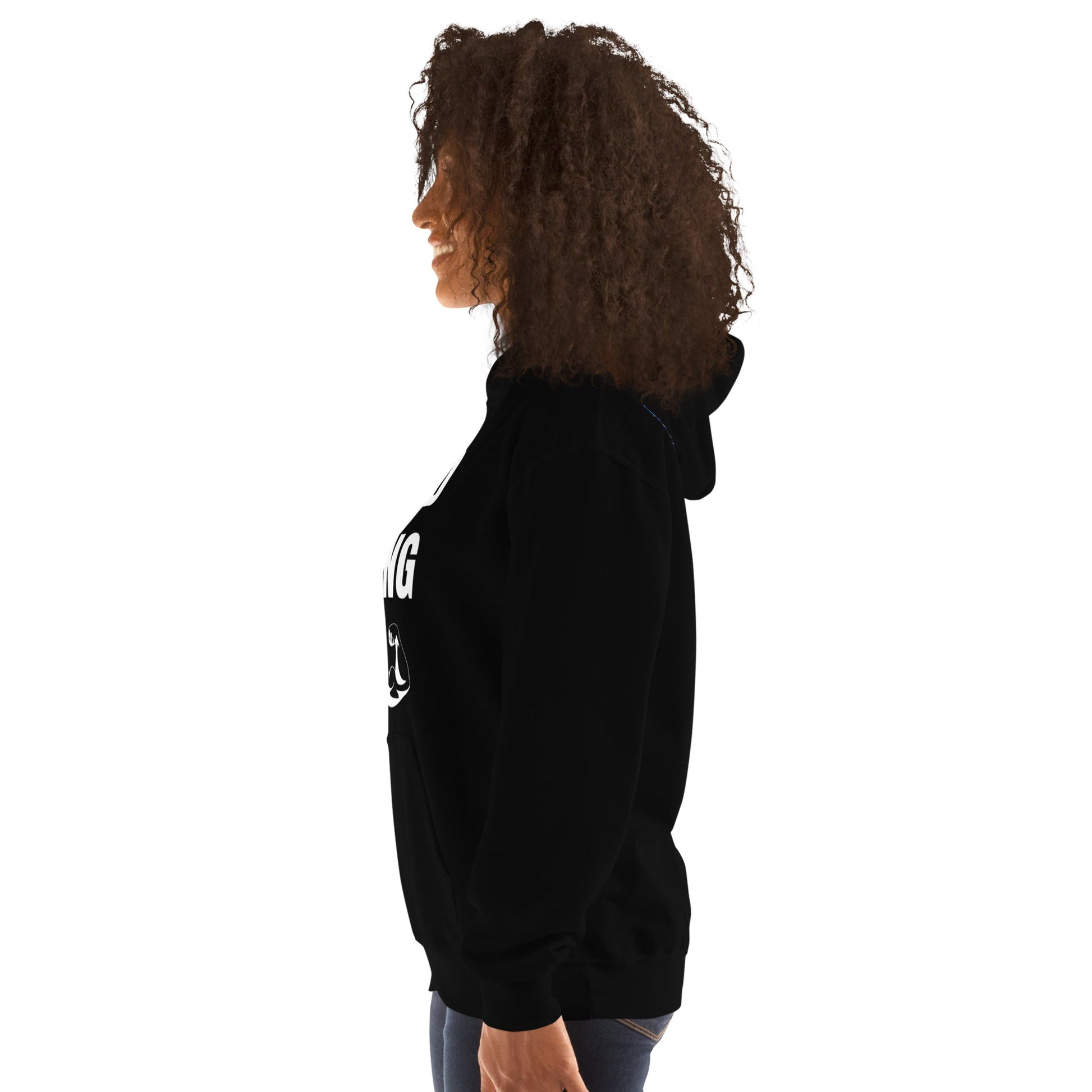 Nomad Strong Unisex Hoodie | Dumbbells & Hotels