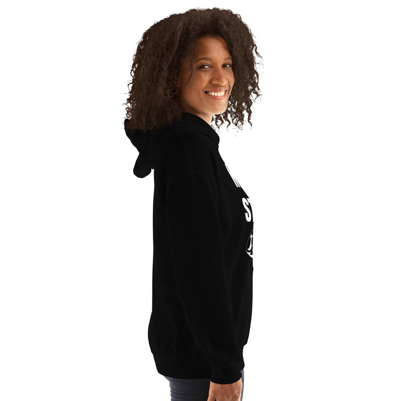 Nomad Strong Unisex Hoodie | Dumbbells & Hotels