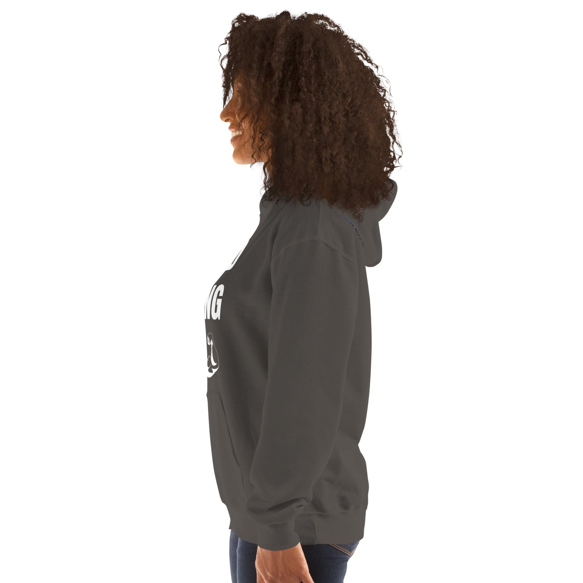 Nomad Strong Unisex Hoodie | Dumbbells & Hotels
