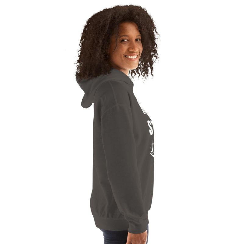 Nomad Strong Unisex Hoodie | Dumbbells & Hotels