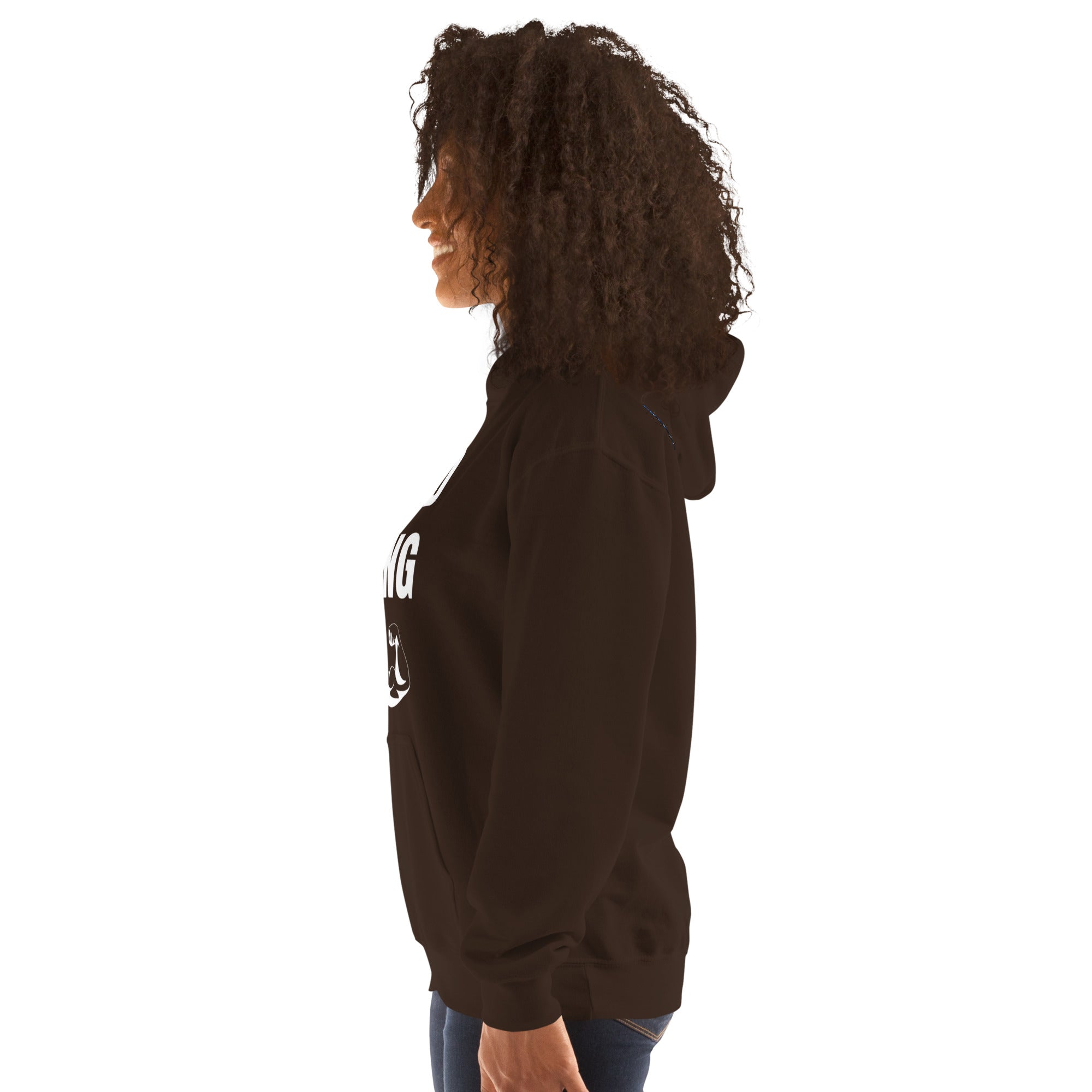 Nomad Strong Unisex Hoodie | Dumbbells & Hotels
