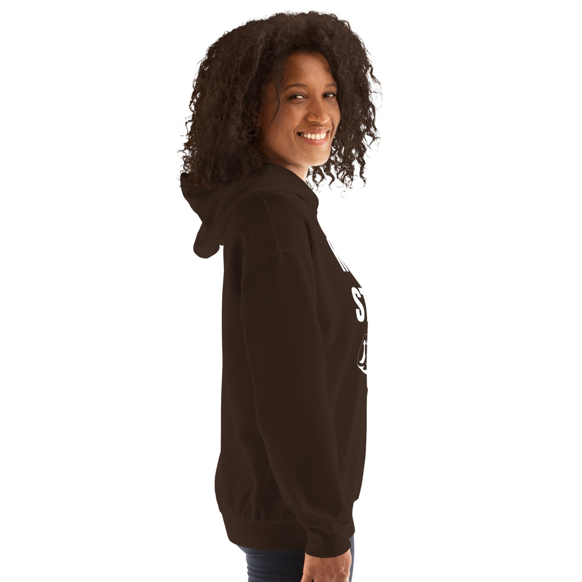 Nomad Strong Unisex Hoodie | Dumbbells & Hotels