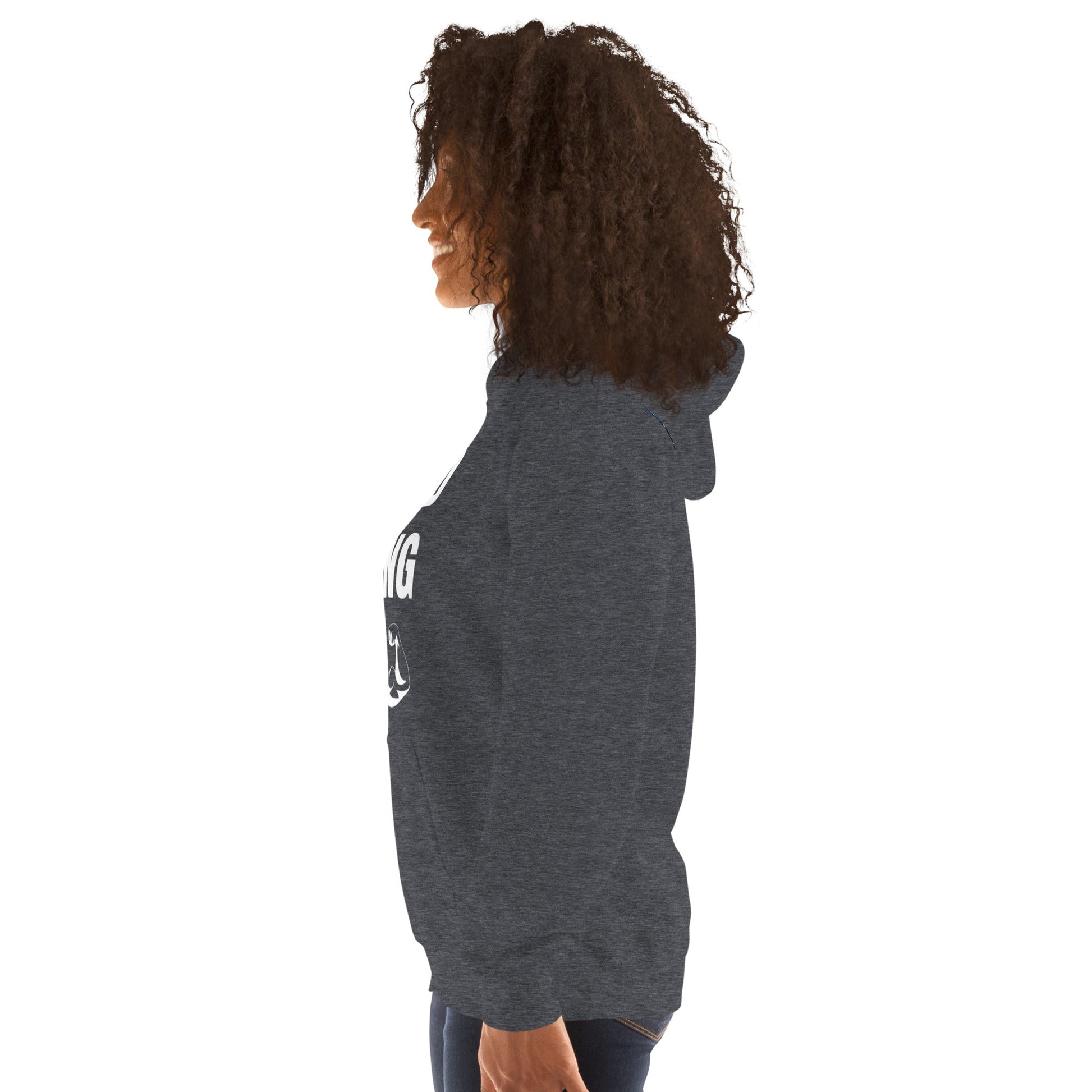 Nomad Strong Unisex Hoodie | Dumbbells & Hotels