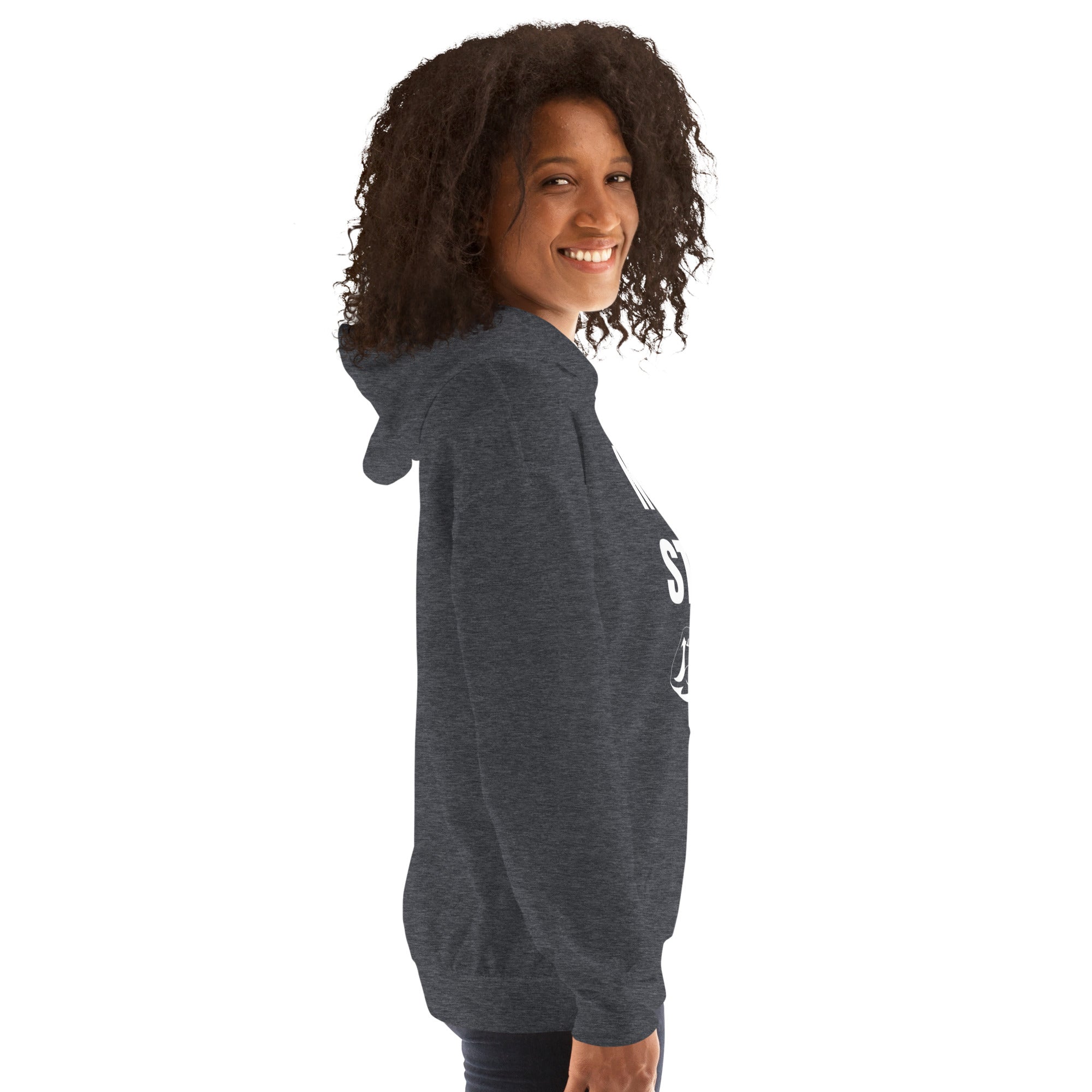 Nomad Strong Unisex Hoodie | Dumbbells & Hotels